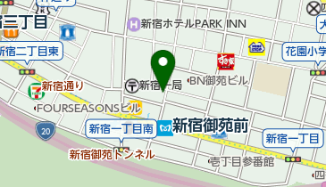 キッチンエイト新宿御苑店の地図画像