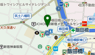 日本調剤新飯田橋薬局の地図画像