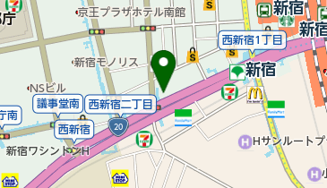 名鉄観光サービス株式会社新宿支店の地図画像