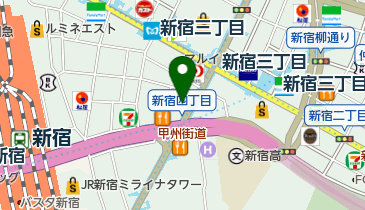 DEN-AQUAROOM新宿の地図画像