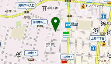 湯島カイロプラクテイク治療室の地図画像