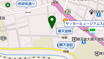 順天堂大学教職員組合の地図画像
