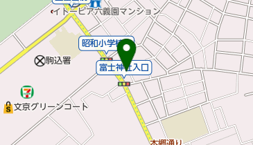 藤野自転車店の地図画像