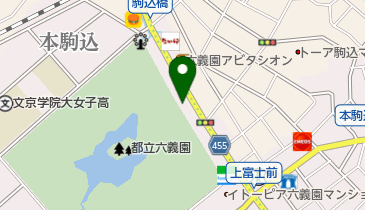 ペットワールド六義園の地図画像