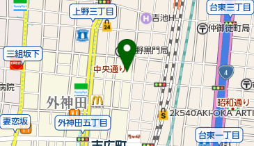 健勝苑上野ショールームの地図画像