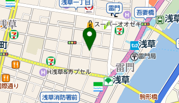 山崎屋源七提灯店の地図画像