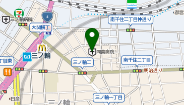 同善病院の地図画像