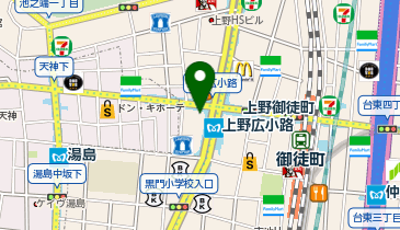 お江戸上野広小路亭の地図画像