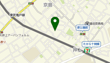 墨田区 地区会館 京島の地図画像