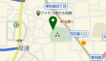 向島百花園茶亭さはらの地図画像