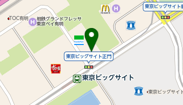 サーブコープ 東京ビッグサイト-有明フロンティアビルの地図画像