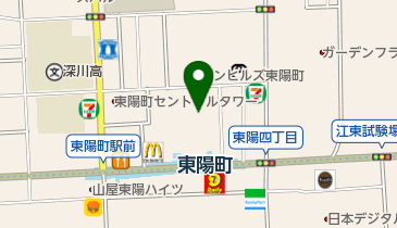 社団法人東京都江東産業連盟の地図画像