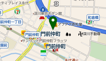 門前仲町整骨院の地図画像