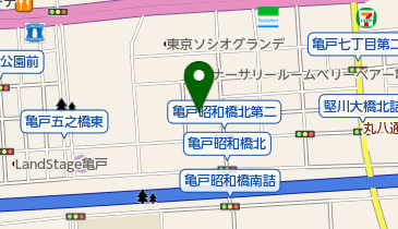 ビューティプラス亀戸店の地図画像