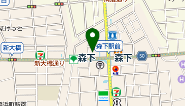 太田理容店の地図画像