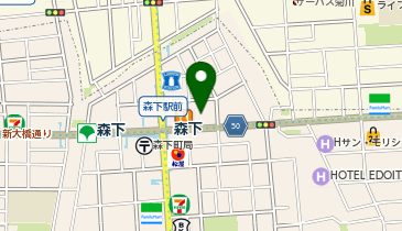 桜なべみの家本店の地図画像