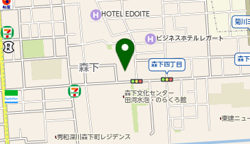 江東区役所 深川北子ども家庭支援センターの地図画像