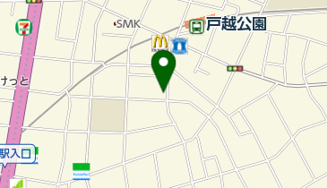 有限会社戸越銀座の洗たく屋の地図画像