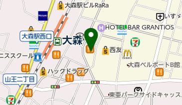 岡三証券株式会社 大森支店の地図画像