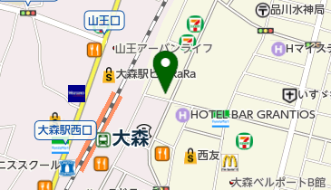 銀座メガネ 大森北口店の地図画像