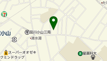 品川区役所 シルバーセンター 後地の地図画像