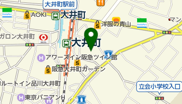 品川区役所 男女共同参画センターの地図画像