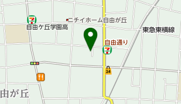 自由が丘訪問看護ステーションの地図画像