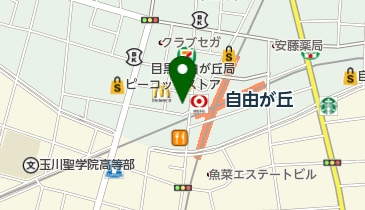 長沼静きもの学院自由が丘校の地図画像