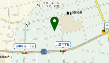 自由ガ丘インターナショナルテニスカレッジの地図画像