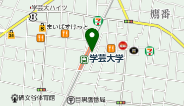 F&F 学芸大学店の地図画像