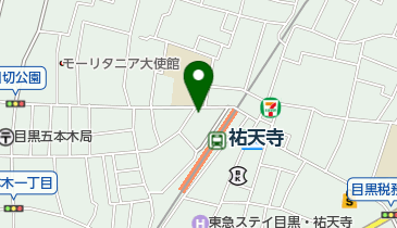 ピザハット祐天寺店の地図画像