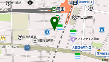 ユザワヤ蒲田店の地図画像