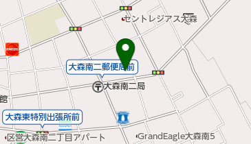 有限会社大森緑屋ガラス店の地図画像