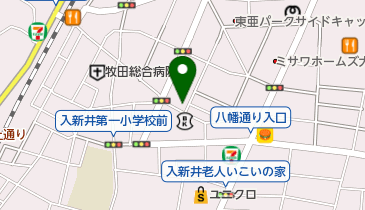 波田野硝子店の地図画像