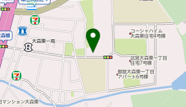 大田区 区民センター 大森東地域センターの地図画像