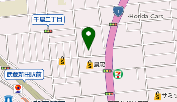 日本書道芸術協会大田支部の地図画像