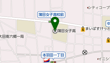 蒲田女子高等学校の地図画像