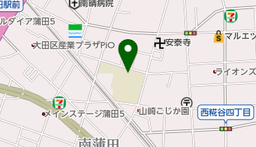 南蒲放課後ひろばの地図画像