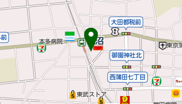 大田区教職員組合の地図画像