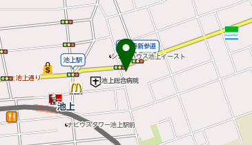 ファイテンショップ池上店の地図画像