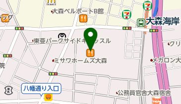 スタジオアリス大森店の地図画像