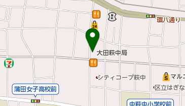豊屋寝装店の地図画像
