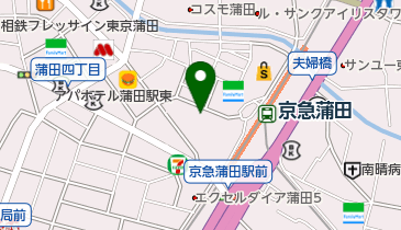 蒲田八幡神社の地図画像