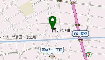 子安八幡神社の地図画像