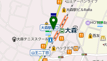 ちよだ鮨 大森店の地図画像