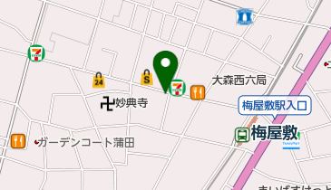 さぼてん デリカ梅屋敷店の地図画像