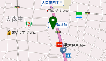 ヒラバヤシサービス社の地図画像