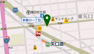 ミックス美容室の地図画像