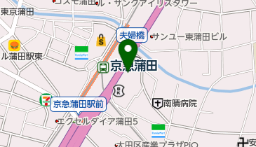 わんわん美容室めぐの地図画像