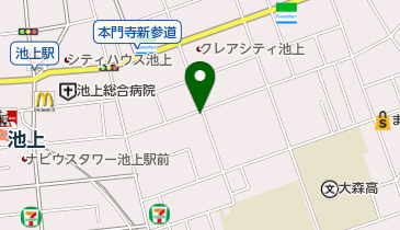 井手理容室の地図画像